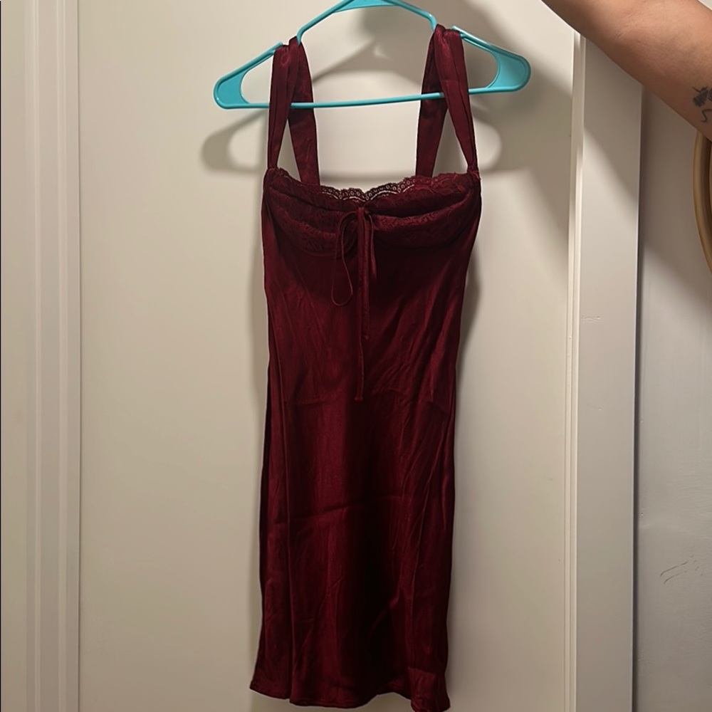 Boutique Red Lace Dress